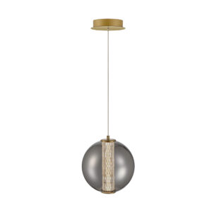 Eurofase Atomo, Pendant, 9", Gold, Smoked Glass – Eurofase Pendants