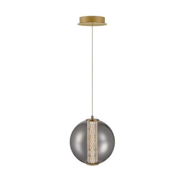 Eurofase Atomo, Pendant, 9", Gold, Smoked Glass – Eurofase Pendants