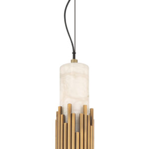 Eurofase Venna, Pendant , 23", Antique Brass, Alabaster – Eurofase Pendants