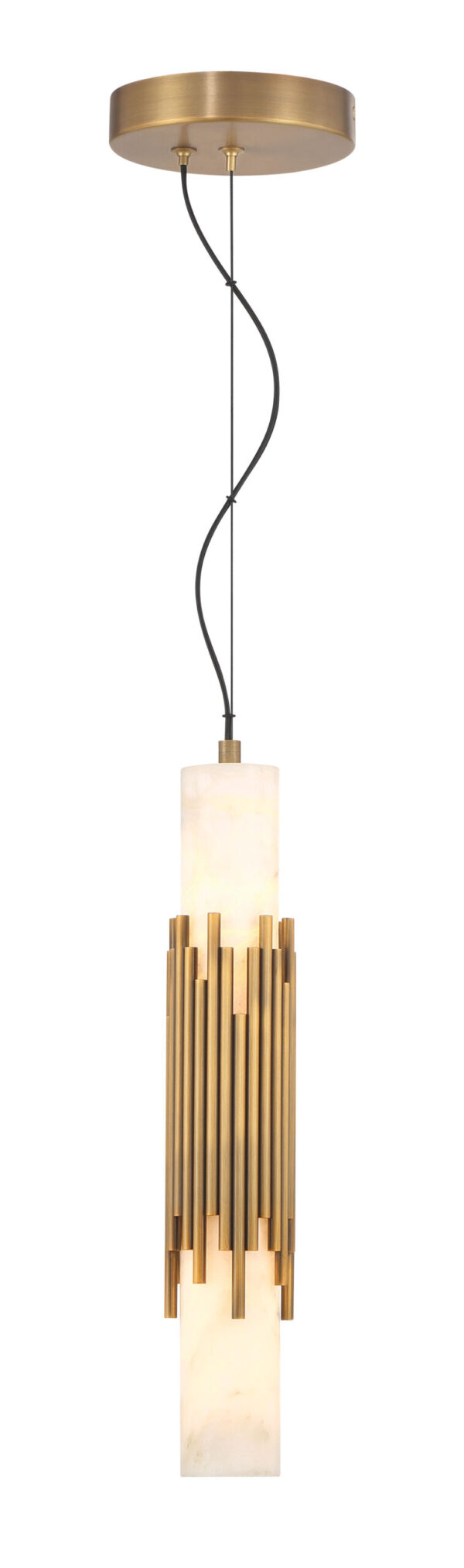 Eurofase Venna, Pendant , 23", Antique Brass, Alabaster – Eurofase Pendants