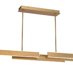 Eurofase Cameno, Chandelier, 55", Matte Gold, White Acrylic – Eurofase Chandeliers