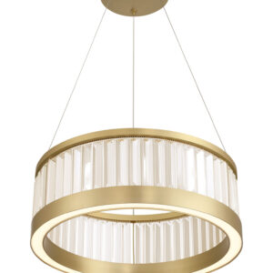 Eurofase Empra, Pendant, 24", Gold, Clear Crystal – Eurofase Pendants