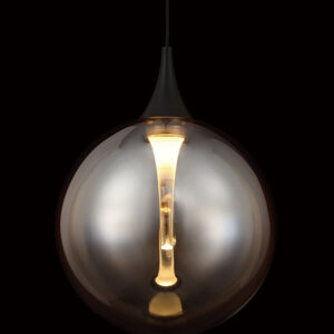 Eurofase Iissa, Pendant, 6", Matte Black, Smoked Glass – Eurofase Pendants