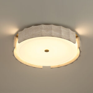 Eurofase Roslington, Flush Mount, 24", Gold, Opal Etched Glass – Eurofase Flush Mounts