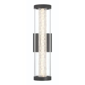 Eurofase Savron, Outdoor, 18", Matte Black, Clear Glass