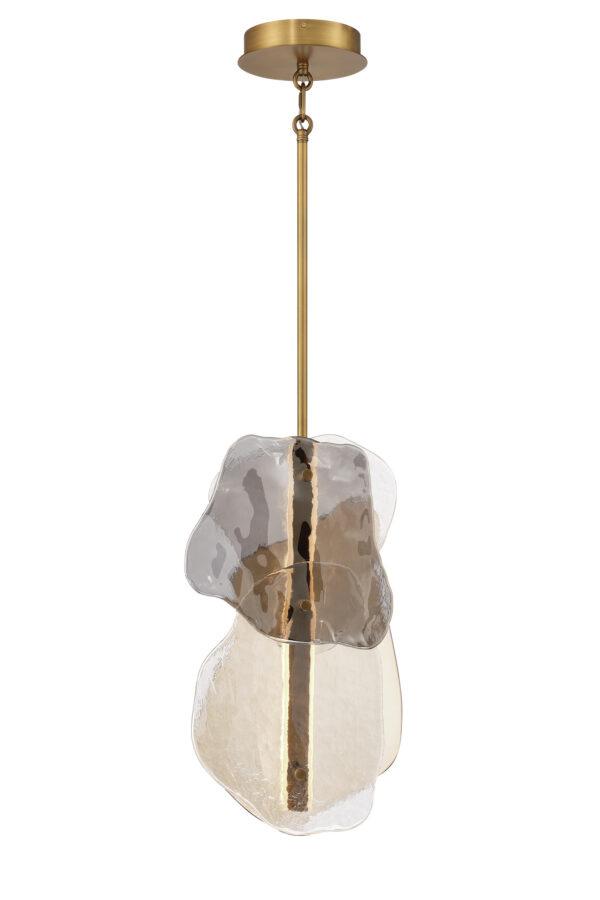 Eurofase Grotto, Pendant, 36", Polished Nickel, Mixed Glass – Eurofase Pendants