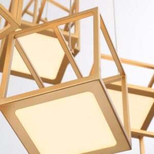 Eurofase Ferro, Chandelier , 16-Light, 32", Matte Gold – Eurofase Chandeliers