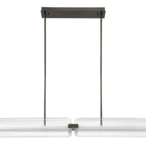 Eurofase Neoness, Chandelier, 4-Light, 67", Matte Black, Smoked Glass – Eurofase Chandeliers