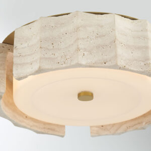 Eurofase Roslington, Flush Mount, 24", Gold, Opal Etched Glass – Eurofase Flush Mounts