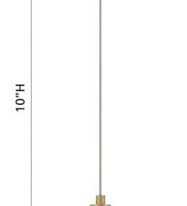 Eurofase Palmas, Pendant, 10", Gold, Smoked Glass – Eurofase Pendants
