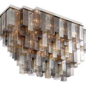 Eurofase Altesa, Flush Mount, 10-Light, 17", Chrome, Mixed Glass – Eurofase Flush Mounts