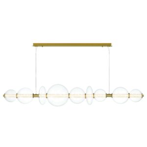 Eurofase Atomo, Chandelier, 9-Light, 74", Gold, Clear Glass – Eurofase Chandeliers
