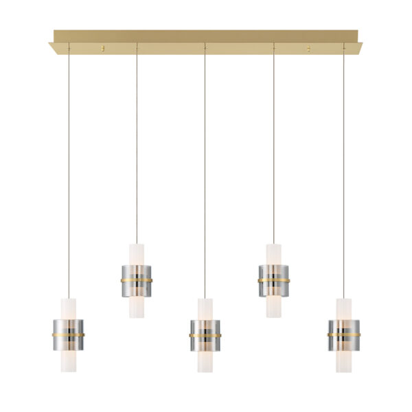 Eurofase 5-Light 42" Integrated Led Linear Chandelier – Eurofase Chandeliers