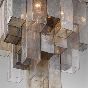 Eurofase Altesa, Flush Mount, 10-Light, 17", Chrome, Mixed Glass – Eurofase Flush Mounts