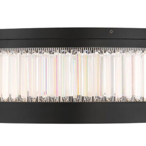 Eurofase Empra, Flush Mount, 24", Matte Black, Clear Crystal – Eurofase Flush Mounts