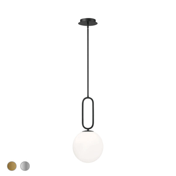 Eurofase Prospect, Pendant, 10", Matte Black, White Glass – Eurofase Pendants