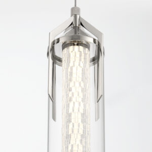 Eurofase Espada, Pendant, 20", Polished Nickel, Clear Glass – Eurofase Pendants