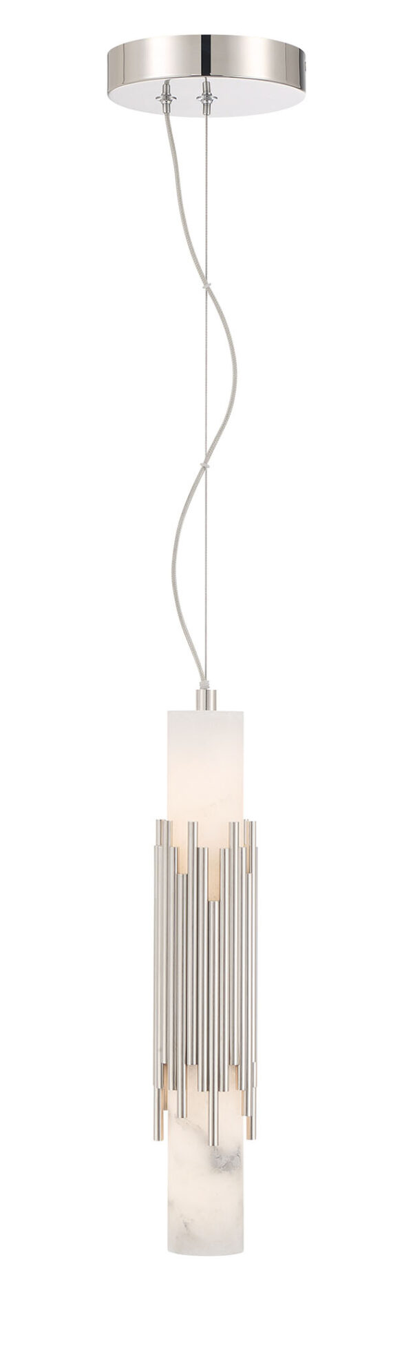 Eurofase Venna, Pendant, 29", Polished Nickel, Alabaster – Eurofase Pendants