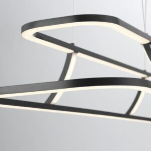 Eurofase Cadoux, Chandelier, 44", Matte Black, Clear Glass – Eurofase Chandeliers
