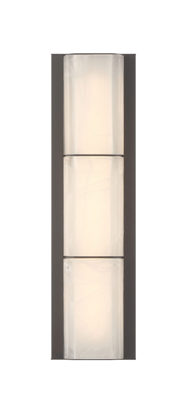 Eurofase Gibraltar, Outdoor, 18", Sand Bronze, White Strie Glass – Eurofase Outdoor
