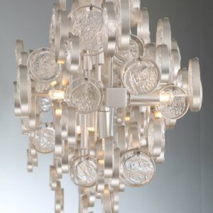 Eurofase Trento, Chandelier, 12-Light, 40", Chrome, Clear Glass – Eurofase Chandeliers