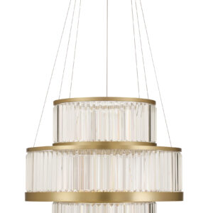 Eurofase Empra, Chandelier, 5-Light, 47", Gold, Clear Crystal – Eurofase Chandeliers