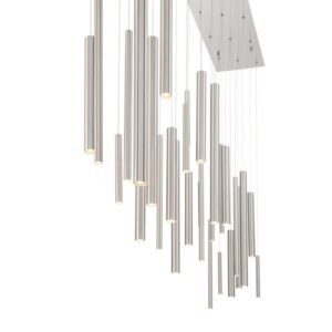 Eurofase Santana, Chandelier , 30-Light, 72", Satin Nickel – Eurofase Chandeliers