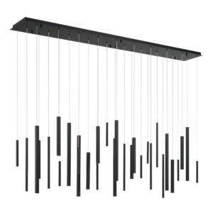 Eurofase Santana, Chandelier , 30-Light, 72", Matte Black – Eurofase Chandeliers