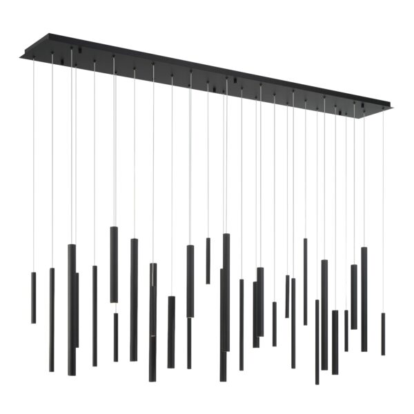 Eurofase Santana, Chandelier , 30-Light, 72", Matte Black – Eurofase Chandeliers