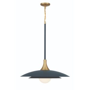 Eurofase Welsh, Pendant, 30", Matte Blue, White Glass – Eurofase Pendants