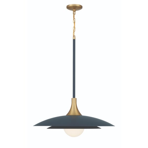 Eurofase Welsh, Pendant, 30", Matte Blue, White Glass – Eurofase Pendants
