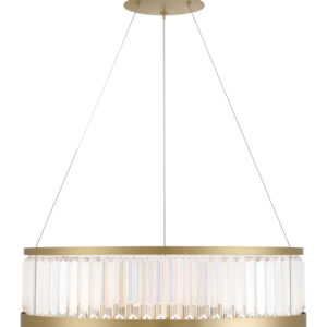 Eurofase Empra, Chandelier, 30", Gold, Clear Crystal – Eurofase Chandeliers