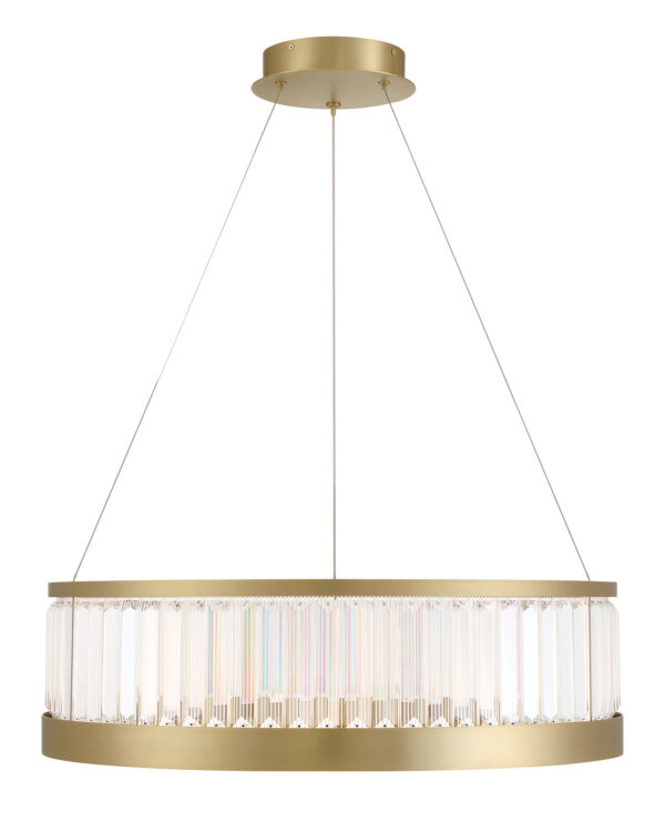 Eurofase Empra, Chandelier, 30", Gold, Clear Crystal – Eurofase Chandeliers
