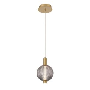 Eurofase Palmas, Pendant, 10", Gold, Smoked Glass – Eurofase Pendants