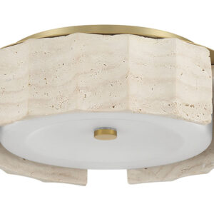 Eurofase Roslington, Flush Mount, 24", Gold, Opal Etched Glass – Eurofase Flush Mounts