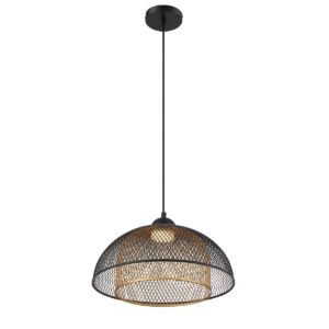 Eurofase Kenmore, Pendant, 16", Matte Black, Gold Steel – Eurofase Pendants