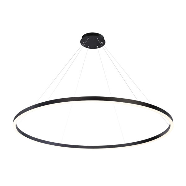 Eurofase Spunto, Chandelier, 61", Matte Black, White Glass – Eurofase Chandeliers