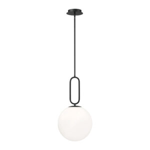 Eurofase Prospect, Pendant, 12", Matte Black, White Glass – Eurofase Pendants