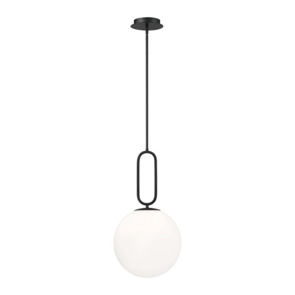 Eurofase Prospect, Pendant, 12", Matte Black, White Glass – Eurofase Pendants