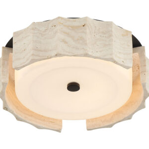 Eurofase Roslington, Flush Mount, 12", Matte Black, Opal Etched Glass – Eurofase Flush Mounts