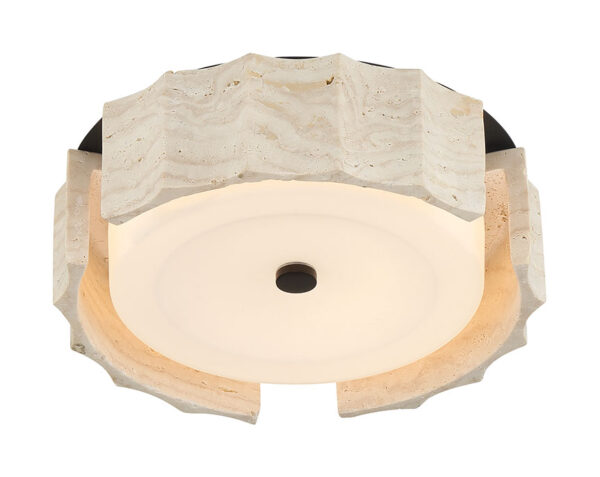 Eurofase Roslington, Flush Mount, 12", Matte Black, Opal Etched Glass – Eurofase Flush Mounts