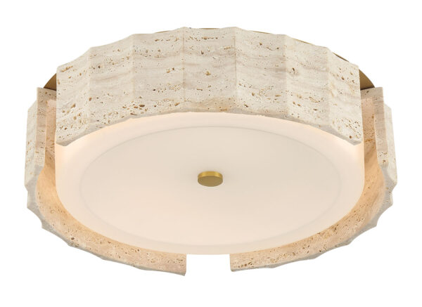 Eurofase Roslington, Flush Mount, 18", Gold, Opal Etched Glass – Eurofase Flush Mounts