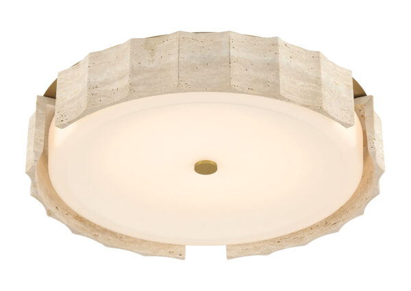 Eurofase Roslington, Flush Mount, 24", Gold, Opal Etched Glass – Eurofase Flush Mounts