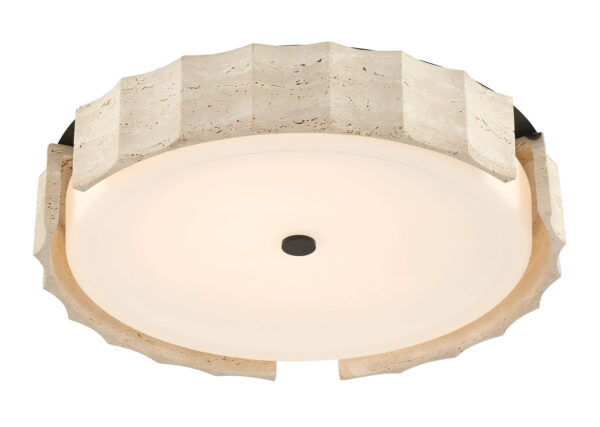 Eurofase Roslington, Flush Mount, 24", Matte Black, Opal Etched Glass – Eurofase Flush Mounts