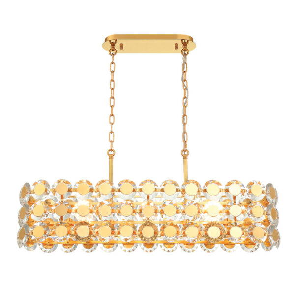 Eurofase 8-light 40in Linear Chandelier – Eurofase Chandeliers