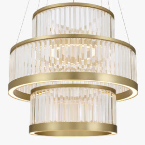 Eurofase Empra, Chandelier, 5-Light, 47", Gold, Clear Crystal – Eurofase Chandeliers