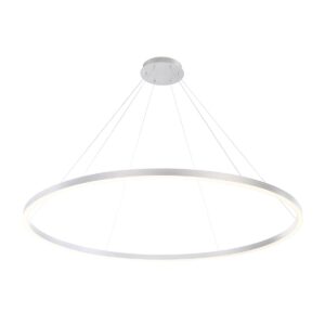 Eurofase Spunto, Chandelier, 61", Brushed Silver, White Glass – Eurofase Chandeliers