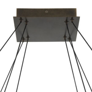 Eurofase Neoness, Chandelier, 8-Light, 34", Matte Black, Clear Glass – Eurofase Chandeliers