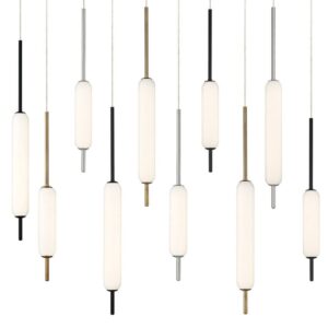 Eurofase Cumberland, Chandelier, 12-Light, 40", Mix, White Glass – Eurofase Chandeliers
