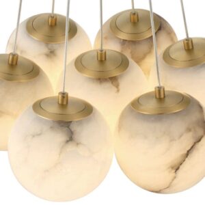 Eurofase Kepler, 7-Light, 18", Integrated LED, Multi Drop Chandelier – Eurofase Chandeliers